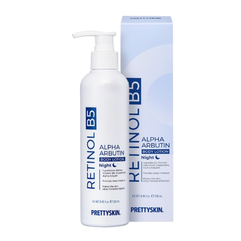 Kem Dưỡng Thể Trắng Da Ban Đêm Pretty Skin Retinol B5 250ml - Chăm Sóc Da Hiệu Quả, Ngăn Ngừa Sắc Tố Nám, Da Sáng Mịn Tự Nhiên