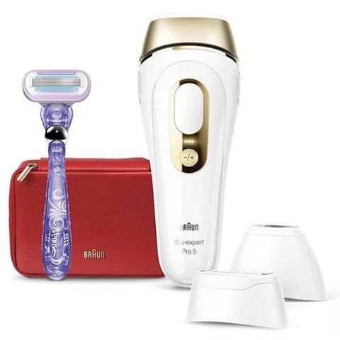 Máy triệt lông BRAUN Silk-expert Pro 5 PL5268 - Công nghệ IPL hiện đại, triệt lông hiệu quả tại nhà cho mọi loại da, kèm 3 đầu triệt tiện lợi