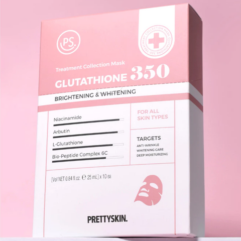 Mặt Nạ Dưỡng Trắng Glutathione 350 Prettyskin - Làm Sáng Da, Giảm Nám, Cung Cấp Độ Ẩm Tự Nhiên cho Làn Da Khỏe Mạnh