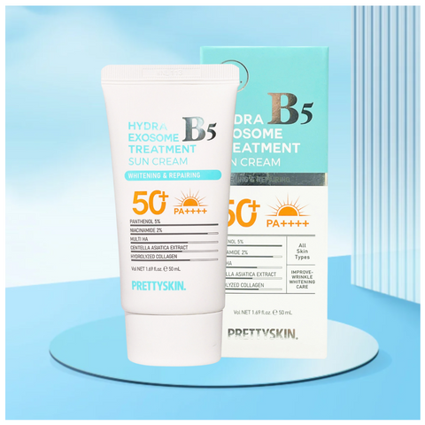 Kem Chống Nắng Phục Hồi Hydra B5 Exosome SPF50+/PA++++ Prettyskin 50ml - Bảo Vệ Da và Cung Cấp Độ Ẩm Chất Lượng Cao