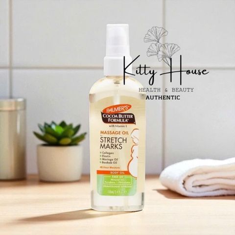 Dầu massage bơ ca cao Palmer's 100ml - Giảm rạn da hiệu quả cho mẹ bầu, cấp ẩm sâu, an toàn và tự tin làm đẹp
