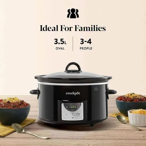 NỒI NẤU CHẬM CROCKPOT ĐIỆN TỬ DUNG TÍCH 3.5 LÍT - HÀNG MUA TẠI ĐỨC