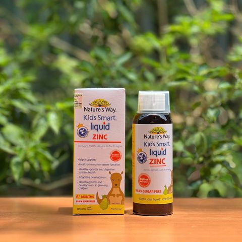 Bổ Sung Kẽm Dạng Lỏng Nature’s Way Kids Smart - Hỗ Trợ Tăng Cường Sức Đề Kháng Cho Trẻ Em (100ml)