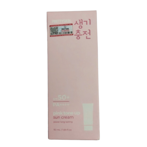 Kem Chống Nắng Nâng Tone Pretty Skin Pink Tone Up Sun Cream PF50+ PA++++ 50ml - Bảo Vệ Da, Dưỡng Trắng, Kết Cấu Nền Tự Nhiên