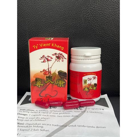 Tỷ Viêm Khang Đỏ - Thực Phẩm Chức Năng Hỗ Trợ Giảm Viêm Mũi Dị Ứng và Nghẹt Mũi, Chiết Xuất Từ Thiên Nhiên