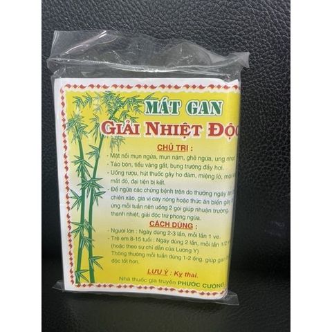 Trúc Tre Ống Mát Gan GIẢI ĐỘC – Hỗ Trợ Thanh Nhiệt, Bảo Vệ Gan, Cải Thiện Tiêu Hóa (Hộp 10 Ống)
