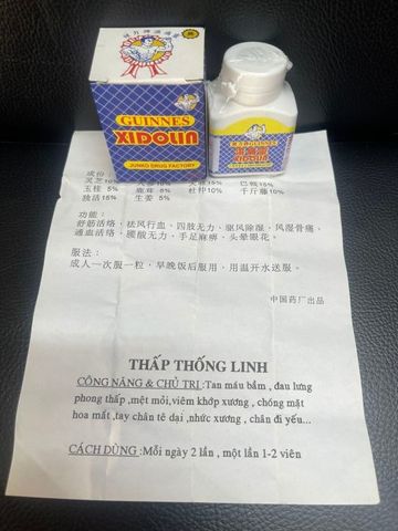Viên Uống Thấp Thống Linh Đau Nhức Xương Khớp 20 Viên - Giải Pháp Giảm Đau, Tăng Cường Sức Khỏe Xương Khớp