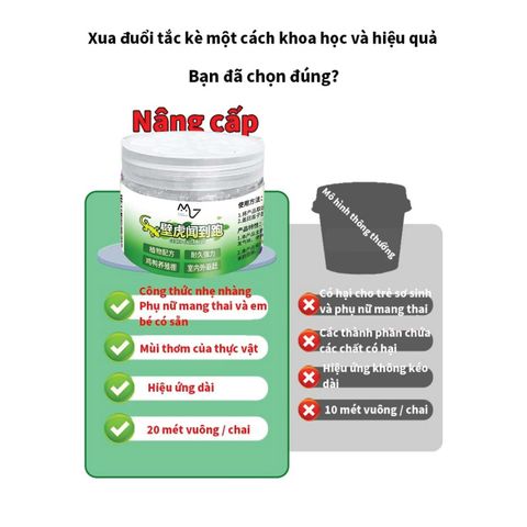Gel Đuổi Thằn Lằn Gecko 120g - Sản Phẩm An Toàn Diệt Côn Trùng Không Hóa Chất, Phù Hợp Gia Đình và Văn Phòng