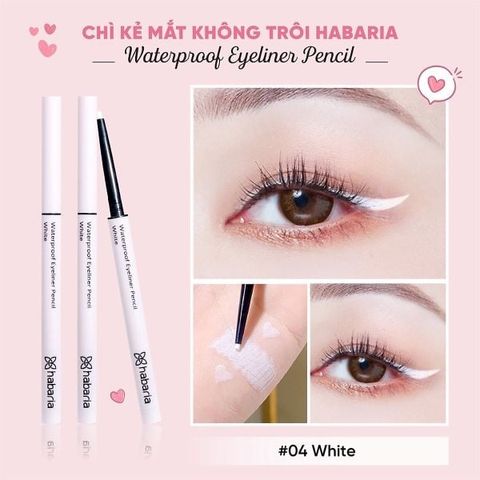 Bút Chì Sáp Kẻ Mắt Habaria - Trang Điểm Tự Nhiên, Sắc Nét, Lâu Trôi, Thương Hiệu Chất Lượng Cao