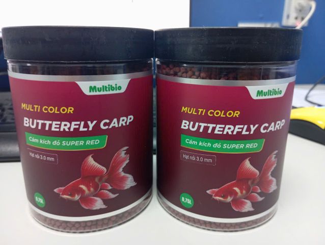Cám Kích Đỏ Super Red 0.75L Cho Chép Sư Tử, Ranchu - Tăng Màu Sắc, An Toàn, 40% Protein, Cải Thiện Tiêu Hóa, Chất Lượng Cao
