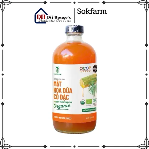 Mật hoa dừa cô đặc organic Sokfarm 685g - Coconut flowers nectar - dii.