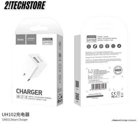 Củ sạc USB Hoco UH102 sạc nhanh, cổng đơn USB sạc 5V 1A dùng cho các dòng điện thoại 