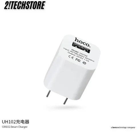 Củ sạc USB Hoco UH102 sạc nhanh, cổng đơn USB sạc 5V 1A dùng cho các dòng điện thoại 