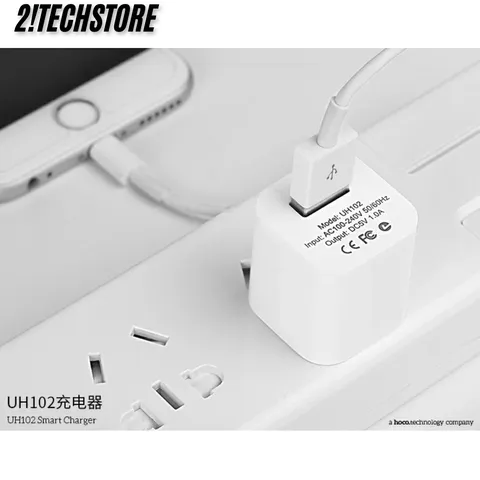 Củ sạc USB Hoco UH102 sạc nhanh, cổng đơn USB sạc 5V 1A dùng cho các dòng điện thoại 