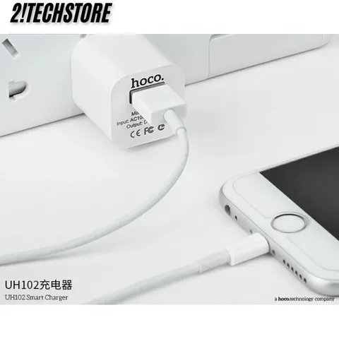 Củ sạc USB Hoco UH102 sạc nhanh, cổng đơn USB sạc 5V 1A dùng cho các dòng điện thoại 