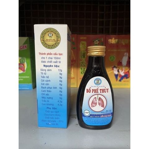 Bổ Phế Thuỷ ĐTS Giảm Ho 150ML - Hỗ Trợ Giảm Ho, Viêm Họng, Khản Tiếng Từ Thiên Nhiên - Sản Phẩm Đức Thọ Sanh, Việt Nam