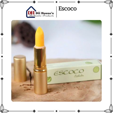 Son Dưỡng Gấc Escoco - Son Dưỡng Môi Thiên Nhiên Chống Nắng, Dưỡng Ẩm, Ngăn Ngừa Nếp Nhăn - Sản Phẩm Việt Nam
