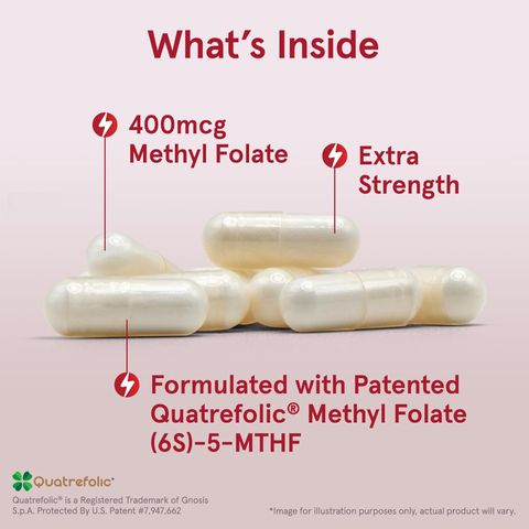 Viên Uống Methyl Folate 5-MTHF Quatrefolic Jarrow - Hỗ Trợ Hệ Tuần Hoàn và Sức Khỏe Tâm Thần (Hộp 60 Viên)