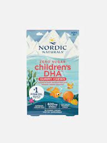 Kẹo dẻo DHA Gummy Chews Nordic Naturals 30 viên - Hỗ trợ phát triển trí não và thị giác cho trẻ từ 3 tuổi trở lên