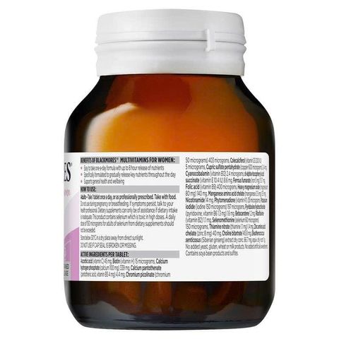 Viên Uống Vitamin Tổng Hợp Blackmores Dành Cho Phụ Nữ 60 Viên - Tăng Cường Sức Khỏe và Sắc Đẹp từ Úc