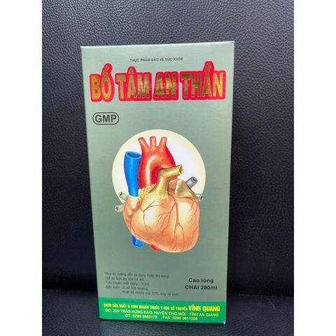 Bổ Tâm An Thần Vĩnh Quang - Thực Phẩm Chức Năng Hỗ Trợ Giấc Ngủ, Giảm Căng Thẳng và Cải Thiện Sức Khỏe Tâm Thần 160ml