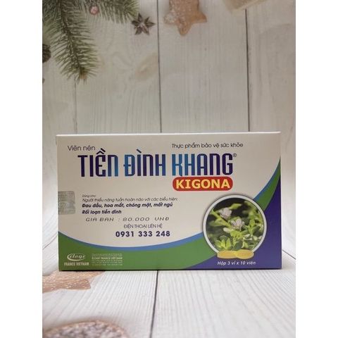 Viên Uống Hỗ Trợ Tiền Đình Khang Dưỡng Não - Tăng Cường Trí Nhớ và Tuần Hoàn Não Bộ 30 Viên Từ Éloge France