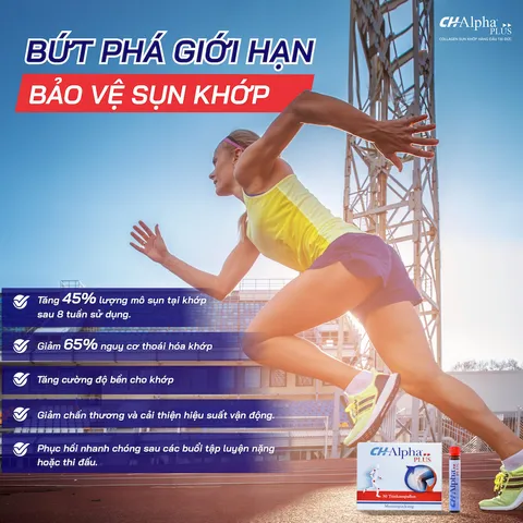 Collagen sụn khớp CH-Alpha PLUS hỗ trợ xương khớp, cung cấp dinh dưỡng cho khớp dạng nước từ Đức 30 ống*25ml
