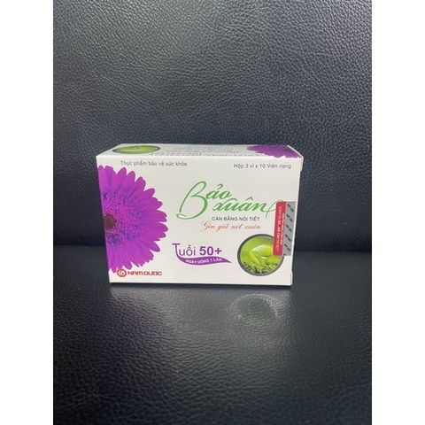 Bảo Xuân Tím 50 Tuổi - Thực Phẩm Chức Năng Cân Bằng Nội Tiết Tố, Hỗ Trợ Sức Khỏe và Làm Đẹp Da Cho Phụ Nữ Mãn Kinh