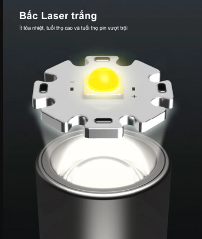 Đèn Pin LED COB Sạc Giá Rẻ 4 Chế Độ Sáng, Siêu Sáng Tiết Kiệm Năng Lượng Cho Du Lịch, Cắm Trại, Đi Rừng, Soi Cá - Tặng Chất Lượng!