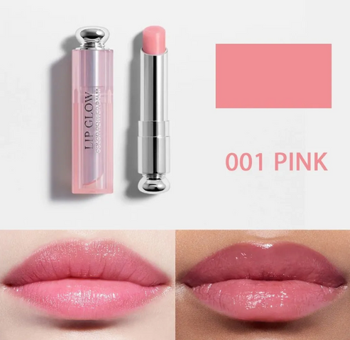 Son Dưỡng Dior Addict Lip Glow Màu 001 Pink - Son Dưỡng Môi Tự Nhiên, Dưỡng Ẩm Mềm Mại, Phù Hợp Mọi Tone Da