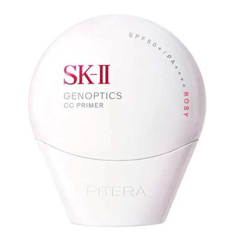 Kem Chống Nắng Trang Điểm SK-II GenOptics CC Primer Rosy SPF 50+/ PA++++ - Bảo Vệ & Làm Sáng Da, Lớp Trang Điểm Tự Nhiên