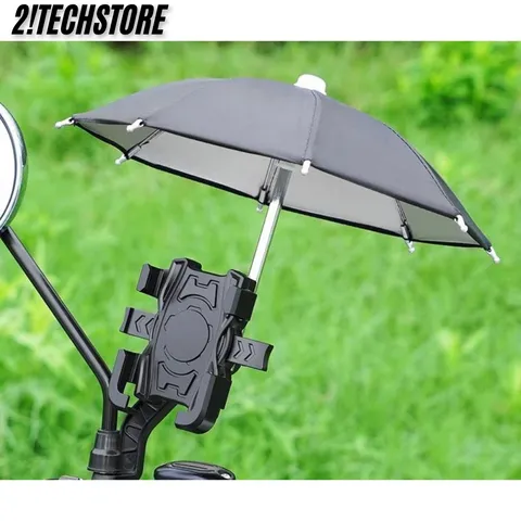 Giá đỡ điện thoại xe máy kèm ô chống nắng tiện dụng
