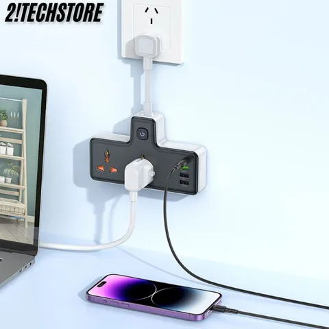Ổ cắm điện thông minh Hoco AC12 nhiều cổng sạc