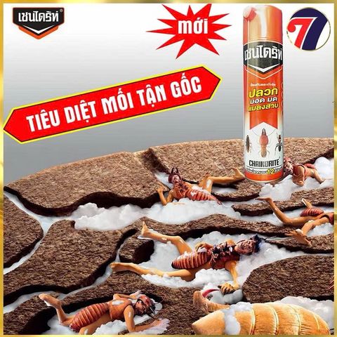 Bình Xịt Diệt Mối - Các Loại Côn Trùng. Chaindrite - Nhập Khẩu 100% (dung tích 600ml)