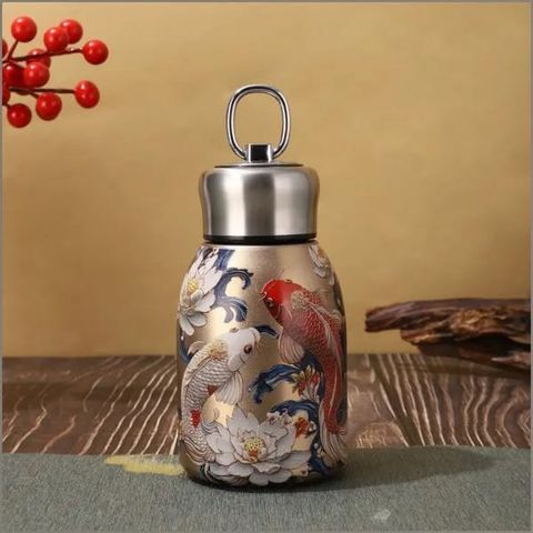 Bình Giữ Nhiệt MAGRACE RaceKish 300ml - Bình Hoa Mùa Hạ Thép Không Gỉ, Giữ Nóng 12h, Lý Tưởng Cho Đi Học Và Làm Việc
