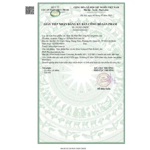 [Nhập khẩu] Viên Uống Genacol Pain Relief - Hỗ trợ tái tạo sụn khớp (Hộp 90v)