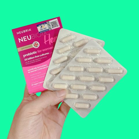 Men Vi Sinh Phụ Khoa Neubria Neubiotic Her - Hỗ Trợ Sức Khỏe Nữ Giới, Ngừa Nấm Ngứa, Hộp 30 Viên