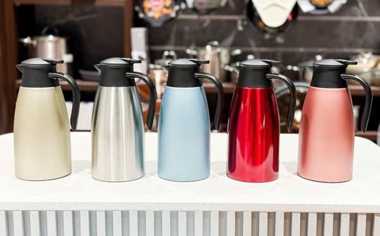 Bình Giữ Nhiệt Silver 2L - Inox 304 Sang Trọng, Giữ Nóng 12 Giờ, Giữ Lạnh 24 Giờ, Lý Tưởng Cho Gia Đình và Du Lịch