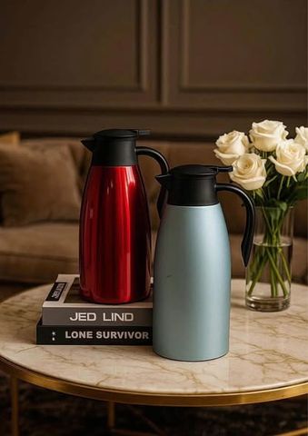 Bình Giữ Nhiệt Silver 2L - Inox 304 Sang Trọng, Giữ Nóng 12 Giờ, Giữ Lạnh 24 Giờ, Lý Tưởng Cho Gia Đình và Du Lịch