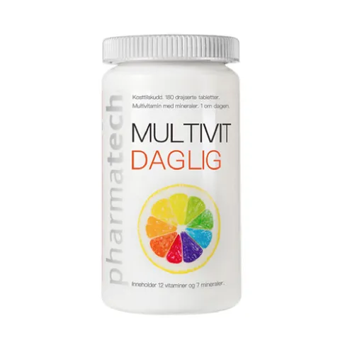 Viên uống bổ sung vitamin và khoáng chất Multivit Daglig Pharmatech - Hộp 180 viên - Tăng cường sức khỏe và cân bằng dinh dưỡng