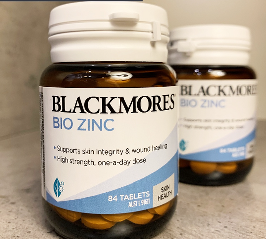 Viên Uống Bổ Sung Kẽm Blackmores Bio Zinc 84 Viên - Tăng Cường Miễn Dịch, Chăm Sóc Da và Tóc, Hỗ Trợ Phục Hồi Năng Lượng