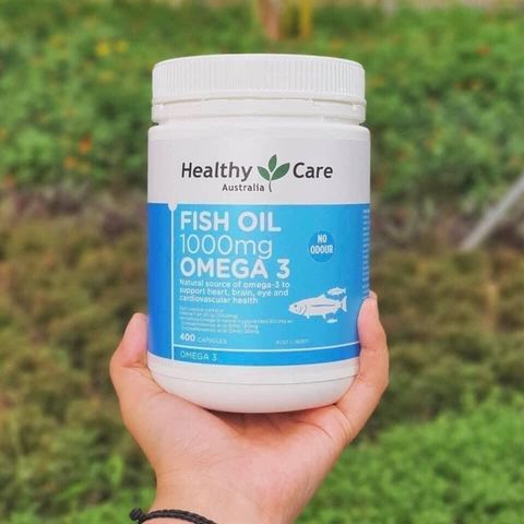 Dầu Cá Healthy Care Fish Oil 1000Mg Omega-3 400 Viên - Tăng Cường Sức Khỏe Tim Mạch và Não Bộ, Bổ Sung Dinh Dưỡng Từ Úc