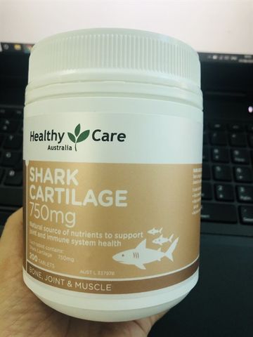 Sụn Healthy Care 750Mg - Hỗ Trợ Sức Khỏe Xương Khớp và Tăng Cường Miễn Dịch - 200 Viên