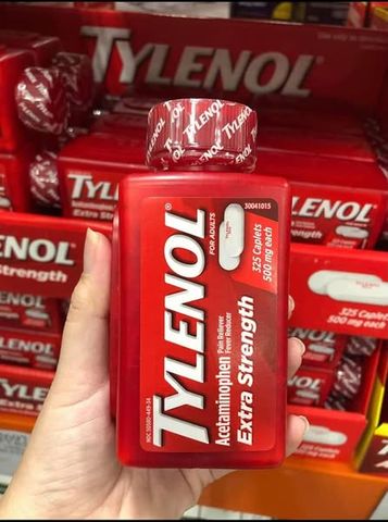 Viên Giảm Đau Hạ Sốt Tylenol Mỹ - Viên Nén Acetaminophen 500mg, Giảm Đau Đầu, Đau Cơ, Hạ Sốt, Hỗ Trợ Sức Khỏe Gia Đình