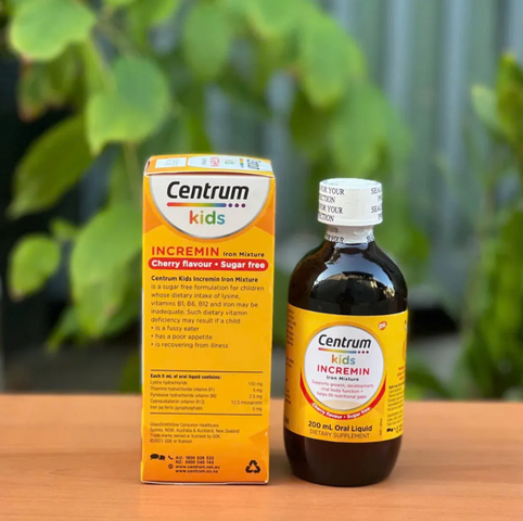Vitamin Tổng Hợp Centrum Kids 200ml - Siro Hỗ Trợ Bé Biếng Ăn, Phát Triển Chất Xám và Sức Đề Kháng