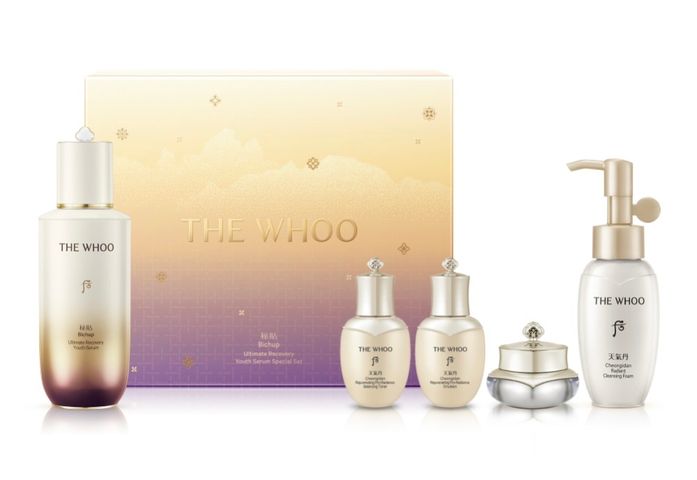 Set Chăm Sóc Da Whoo Bichup Limited 5 Món - Bao Gồm Tinh Chất Tái Sinh 90ml, Nước Hoa Hồng, Sữa Dưỡng 25ml x2, Kem và Sữa Rửa Mặt