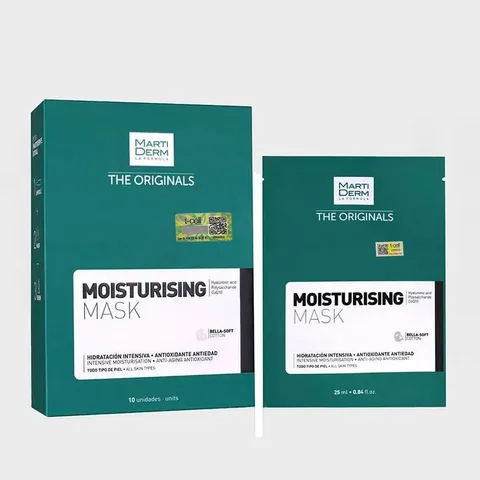 Mặt Nạ Marti Derm Moisturerin 10 Miếng - Dưỡng Ẩm, Làm Sáng Da Từ Thiên Nhiên, Chăm Sóc Da Hiệu Quả, Phù Hợp Với Mọi Loại Da