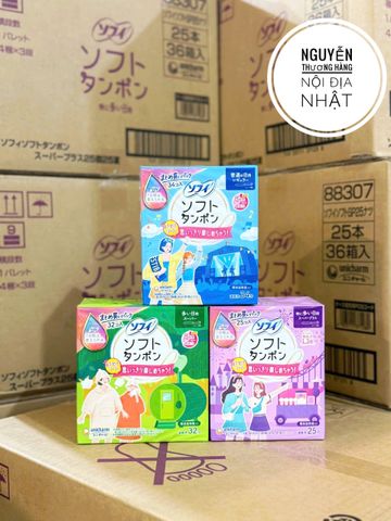 Băng Vệ Sinh Tampon Unicharm Nhật Bản - Mềm Mại, Thấm Hút Nhanh, Thiết Kế Thông Minh Dành Cho Phụ Nữ Thời Kỳ Kinh Nguyệt