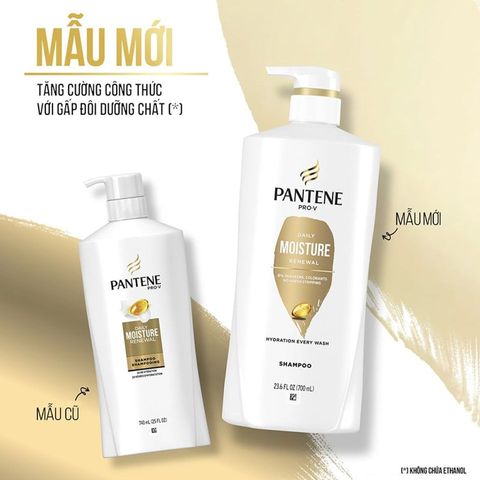 Dầu Gội Pantene Dưỡng Ẩm Tóc 700ml - Chăm Sóc Tóc Khô Xơ, Cung Cấp Độ Ẩm, Giúp Tóc Mềm Mượt, Khỏe Mạnh từ Thương Hiệu Mỹ
