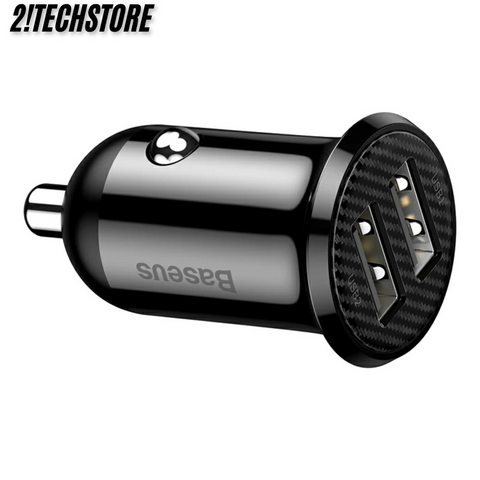 Tẩu sạc ô tô Baseus CCALLP-01 sạc nhanh hai cổng USB